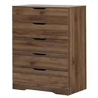 Commode 5 Tiroirs - Holland Noyer Naturel