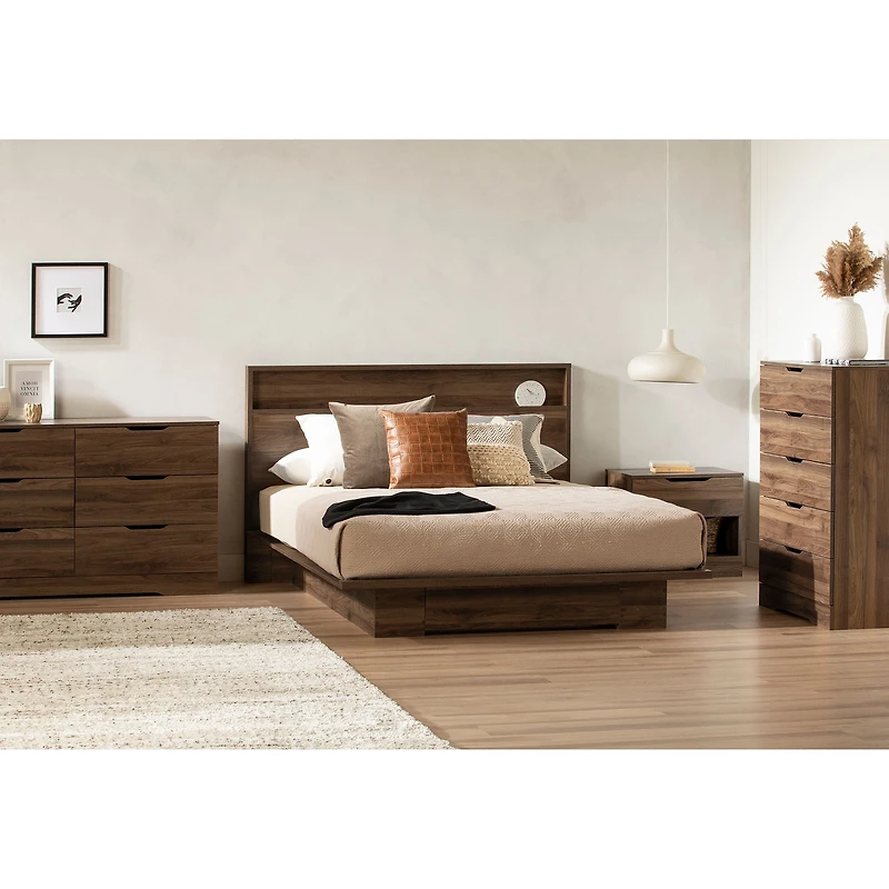 1-Drawer Nightstand - Holland Natural Walnut