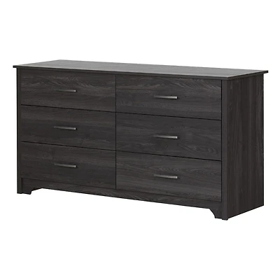 6-Drawer Double Dresser - Fusion Gray Oak