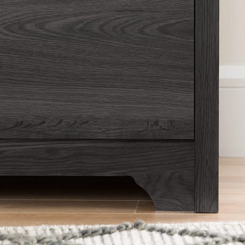 Commode double 6 tiroirs - Fusion Chêne gris