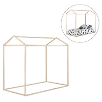 Lit Maison Lit Simple Sweedi - Bois Naturel