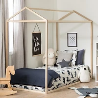 Sweedi House Bed for Twin Bed - Natural