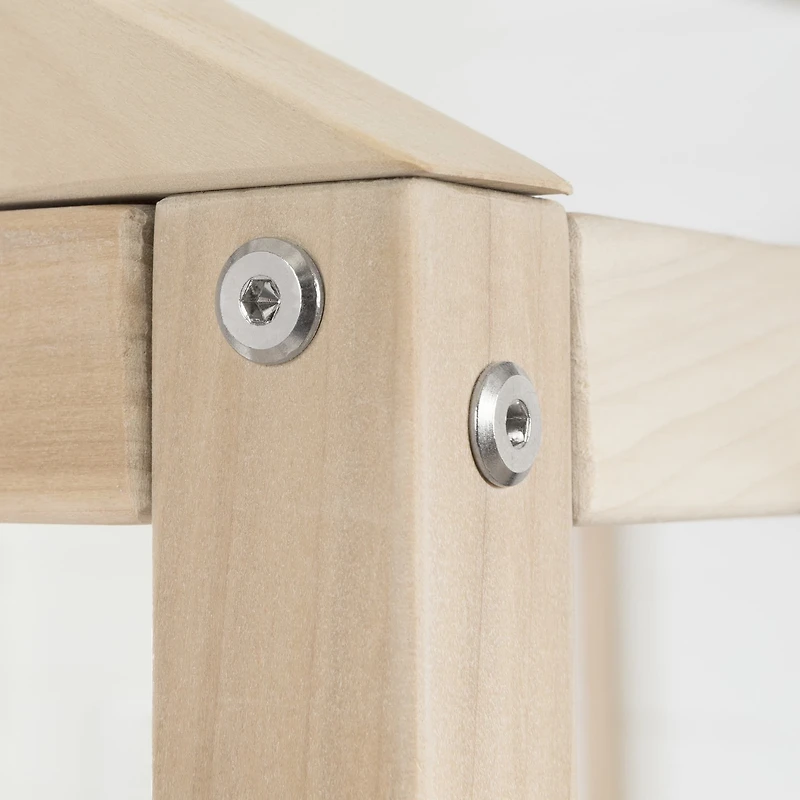 Lit Maison Lit Simple Sweedi - Bois Naturel