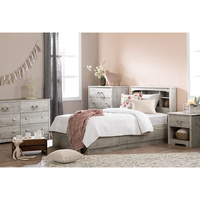 Commode Double 6 Tiroirs - Aviron Pin Bord de Mer
