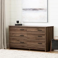 6-Drawer Double Dresser - Tao Natural Walnut