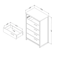 Commode 5 Tiroirs - Tao Noyer Naturel
