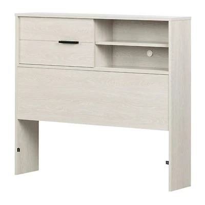 Tête de Lit Simple Avec Rangement Fynn - Chêne hivernal