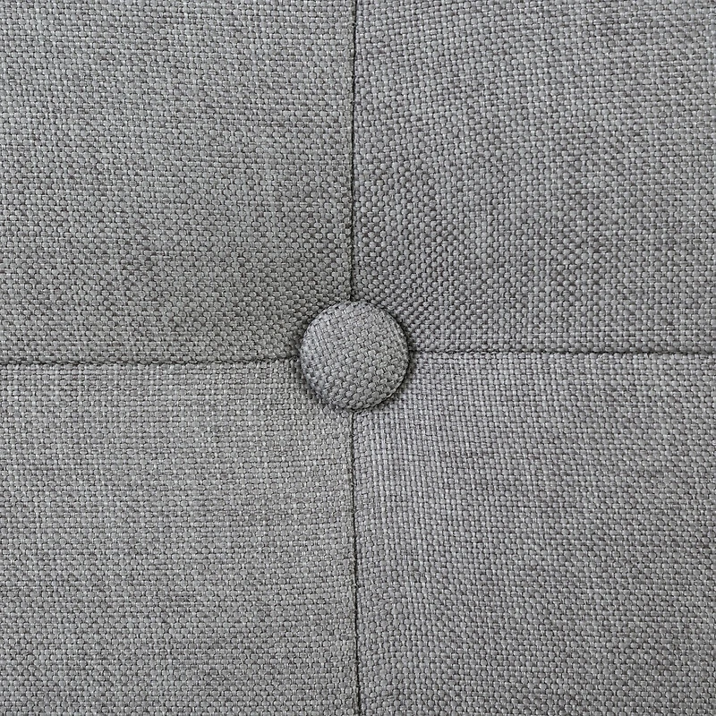 Lit Grand Complet Rembourré - Fusion Gris clair
