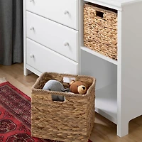 Commode 3 Tiroirs avec Paniers Cotton Candy - Blanc Solide