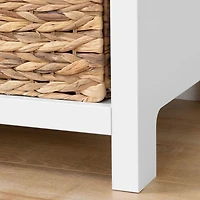 Cotton Candy 3-Drawer Dresser with Baskets - Pure White