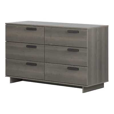 6-Drawer Double Dresser - Cavalleri Gray Maple