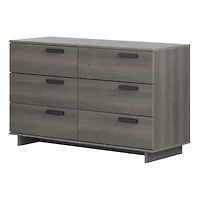 6-Drawer Double Dresser - Cavalleri Gray Maple