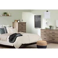 6-Drawer Double Dresser - Tassio Weathered Oak