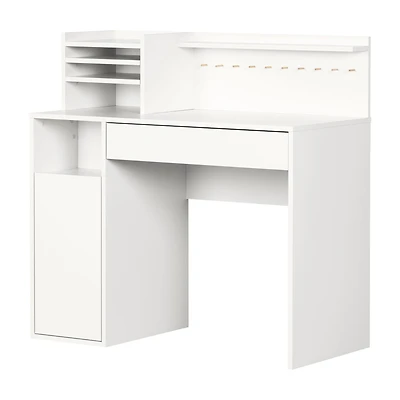 Craft Table with Hutch - Crea Pure White