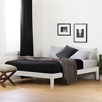 Platform Queen Bed - Vito Pure White