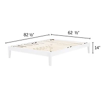 Base de Lit Grand - Vito Blanc Solide