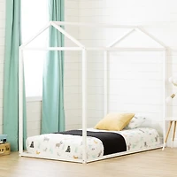 Lit Maison Lit Simple Sweedi - Blanc