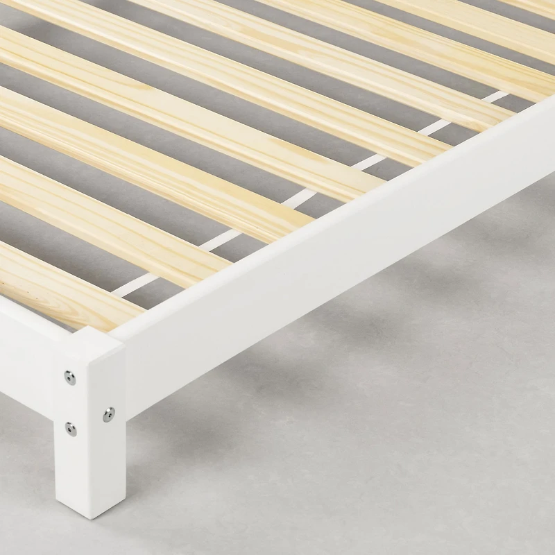 Sweedi Bed with House Bed Frame Headboard - Pure White
