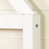 Sweedi Bed with House Bed Frame Headboard - Pure White