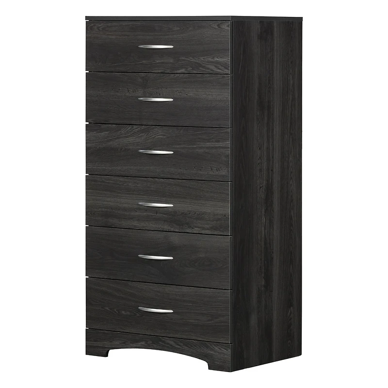 Commode 6 Tiroirs - Step One Chêne Gris