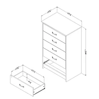 5-Drawer Chest - Tassio Gray Oak