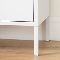 Metal 2-door Accent Cabinet Crea - White