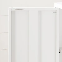 Meuble de Rangement avec 2 Portes en Métal Crea - Blanc