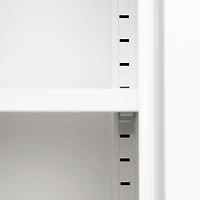 Metal 2-door Accent Cabinet Crea - White