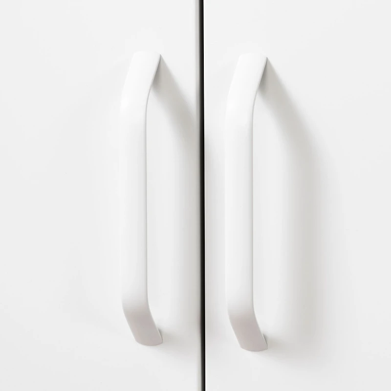 Meuble de Rangement avec 2 Portes en Métal Crea - Blanc