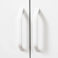 Meuble de Rangement avec 2 Portes en Métal Crea - Blanc