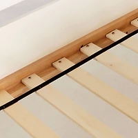 Lit Simple Mezzanine avec bureau - Bebble Blanc et Naturel