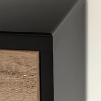 Commode - Arlen Chêne vieilli et Noir mat