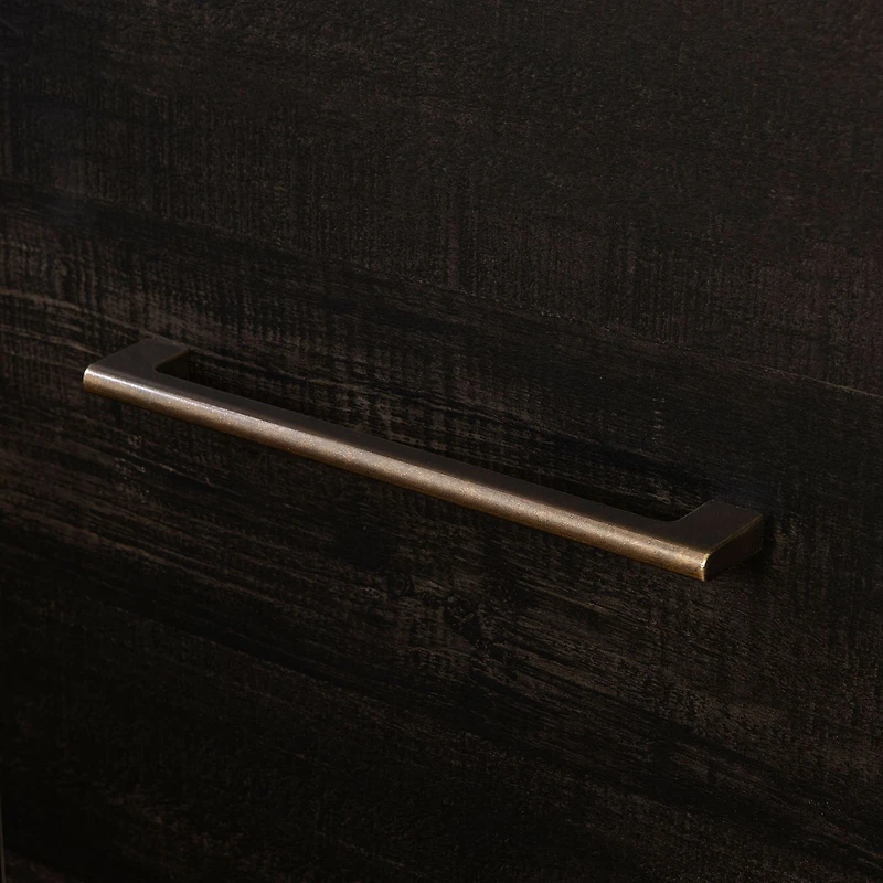 Commode Double 6 Tiroirs - Gravity Noir Antiqué