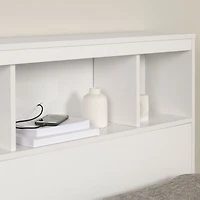 Twin Bookcase Headboard - Summertime Pure White