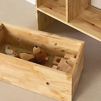 Bookcase with Storage Bin - Sweedi Natural Wood