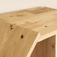 Bookcase with Storage Bin - Sweedi Natural Wood