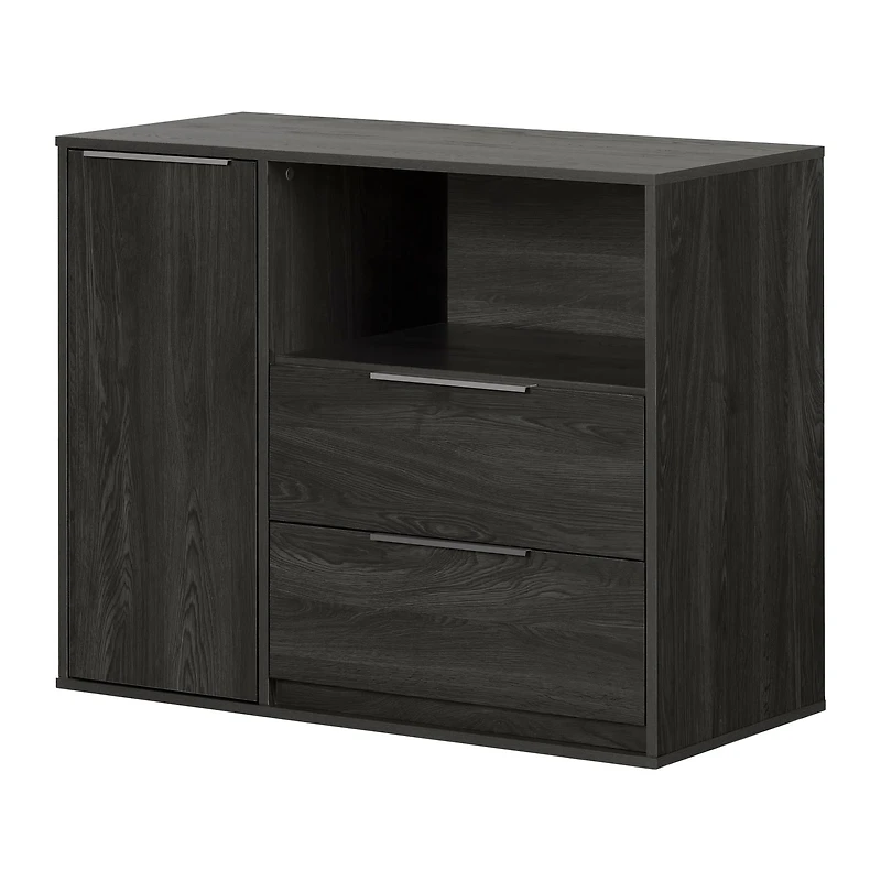Door Chest with 2 Drawers - Hourra Gray Oak