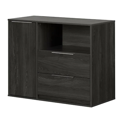 Door Chest with 2 Drawers - Hourra Gray Oak