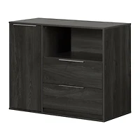 Door Chest with 2 Drawers - Hourra Gray Oak