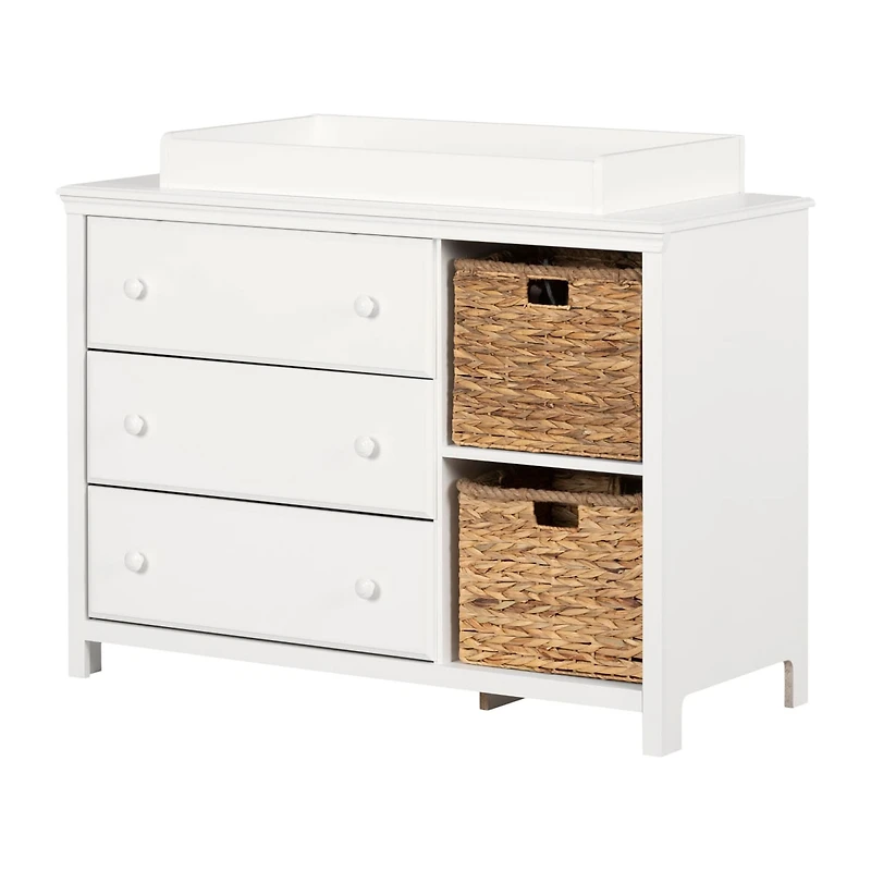 Cotton Candy Changing Table - Pure White