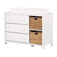 Cotton Candy Changing Table - Pure White