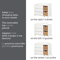 Cotton Candy Changing Table - Pure White