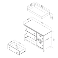 Changing table - Balka Pure White