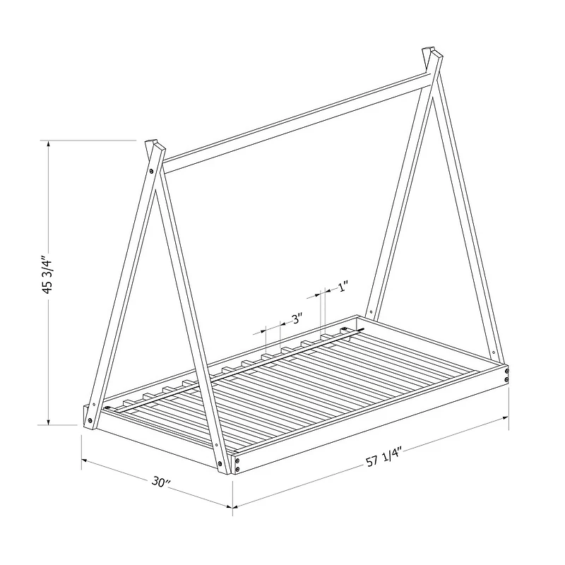Transition Bed - Sweedi Natural Wood