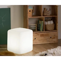 Lighted Kids Stool / Nightstand - Sweedi White