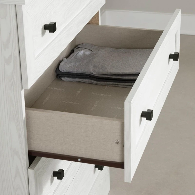Commode 4 Tiroirs - Hazen Pin blanc