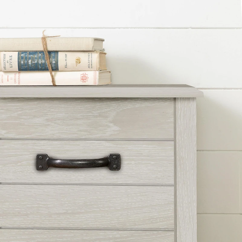Double Bookcase Headboard - Ulysses Winter Oak