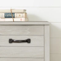 Double Bookcase Headboard - Ulysses Winter Oak