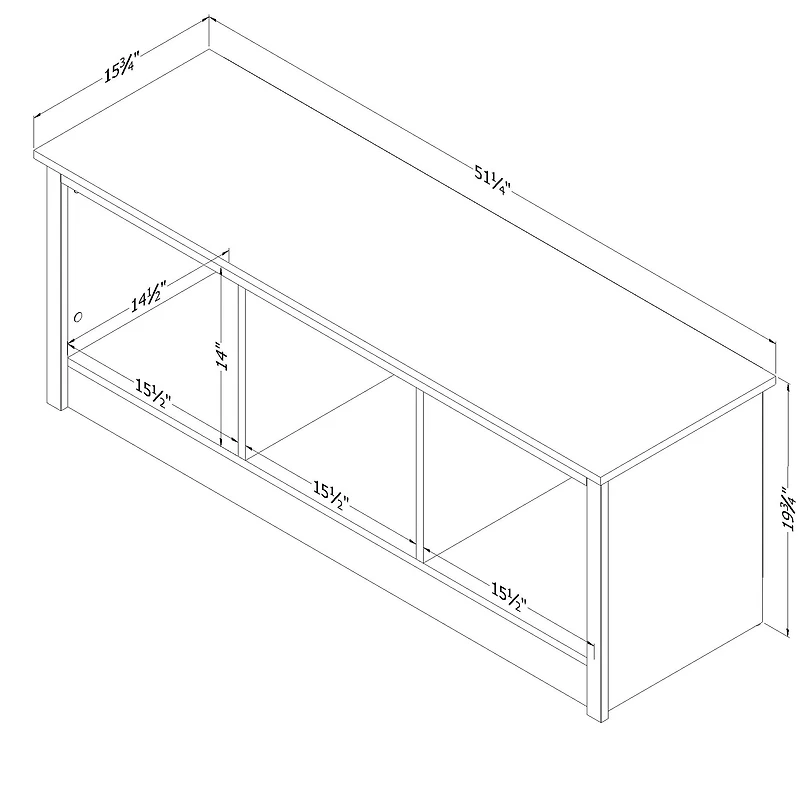 Banc d'Entrée avec Rangement- Toza Chêne Nordique