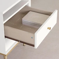 2-Drawer Nightstand - Dylane Pure White